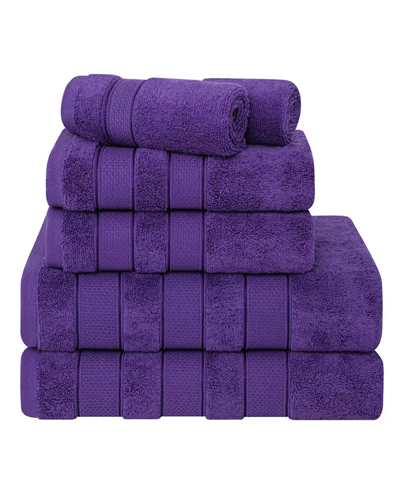 Salem Premium 100% Turkish Cotton 6 Piece Bath Towel Set