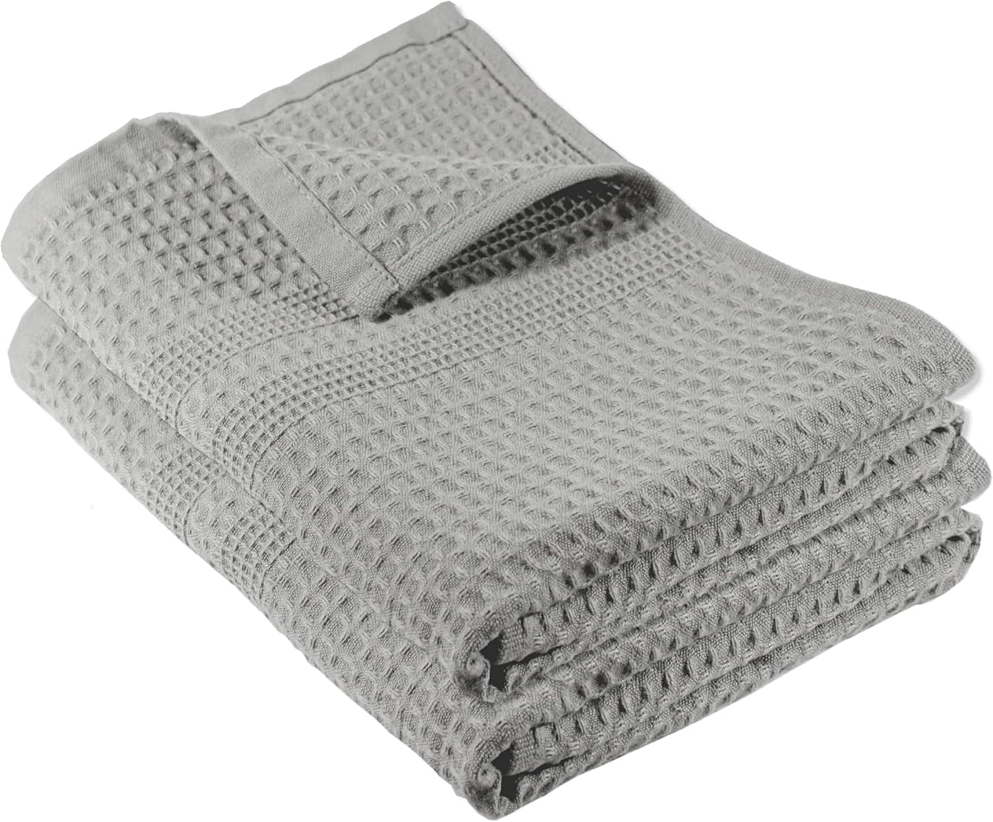Waffle Bath Sheet Large Bath Towels Quick Dry Thin Body Towels, 40X80 Oversized Bath Towels for Adults, Classic Style (Stone)