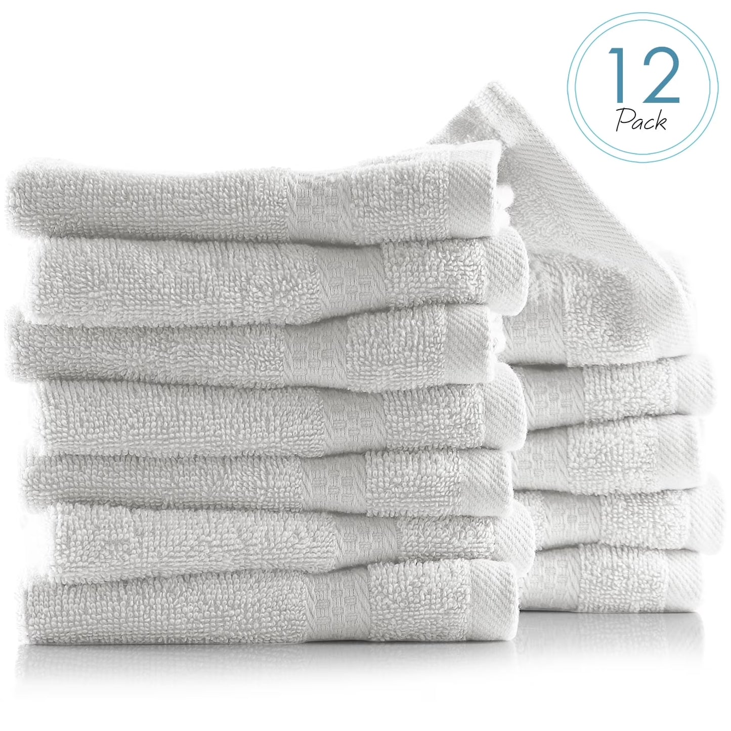 Bath Towel Collection, 100% Cotton Luxury Soft 10 Pc Set – Black
