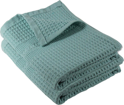 Waffle Bath Sheet Large Bath Towels Quick Dry Thin Body Towels, 40X80 Oversized Bath Towels for Adults, Classic Style (Stone)