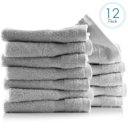 Bath Towel Collection, 100% Cotton Luxury Soft 10 Pc Set – Black