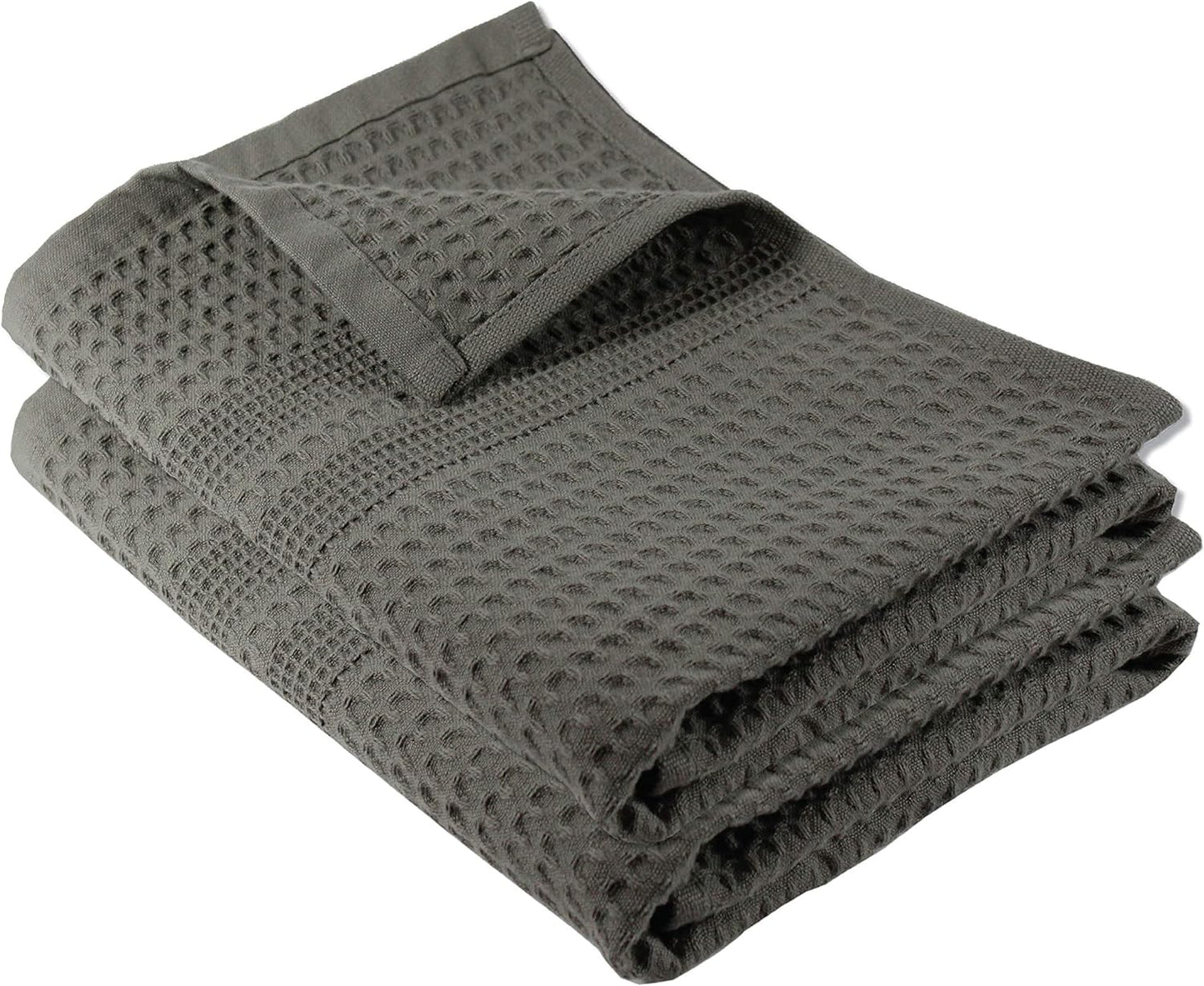 Waffle Bath Sheet Large Bath Towels Quick Dry Thin Body Towels, 40X80 Oversized Bath Towels for Adults, Classic Style (Stone)