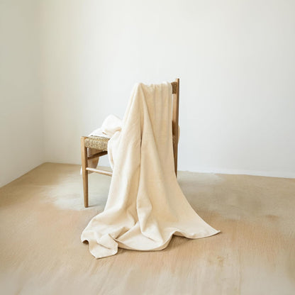 100% Turkish Cotton Jumbo Bath Sheet Towel Oversized 40X80 Inch | Premium Hotel & Spa Quality, Soft, Absorbent, XL Bath Towels | Made in Turkey (Pack of 1, Ivory, Jumbo Bath Sheet)