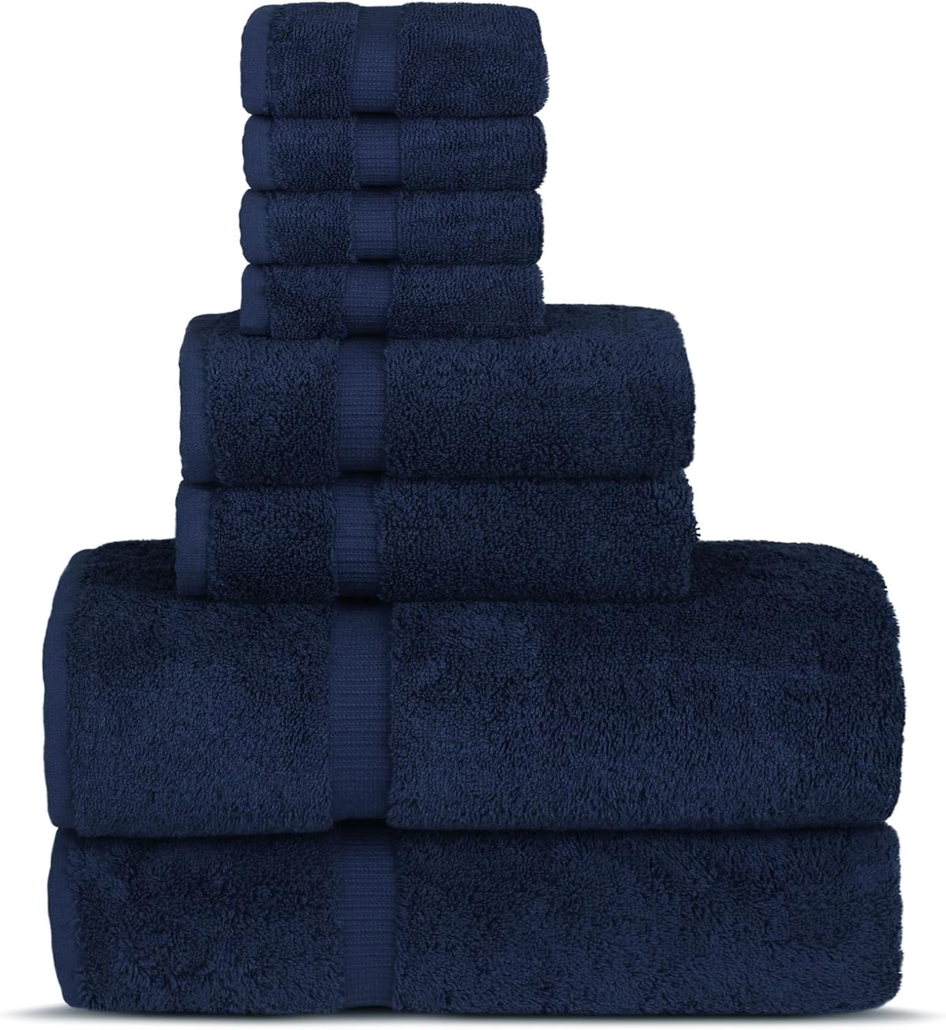 Premium Cotton Absorbent Turkish Towels (Bath Towel - Set of 4, Dark Gray)