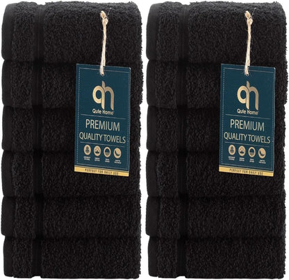 4-Piece Bath Towels Set, 100% Turkish Cotton Premium Quality Towels for Bathroom, Quick Dry Soft and Absorbent Turkish Towel, Set Includes 4 Bath Towels (Grey)