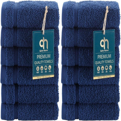 4-Piece Bath Towels Set, 100% Turkish Cotton Premium Quality Towels for Bathroom, Quick Dry Soft and Absorbent Turkish Towel, Set Includes 4 Bath Towels (Grey)