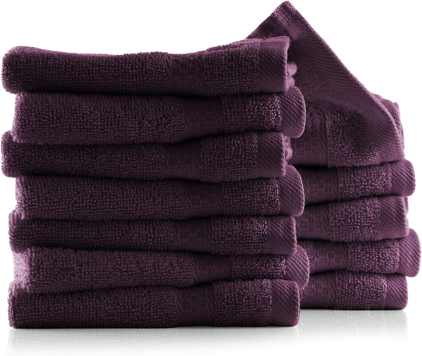 Bath Towels for Bathroom - 100% Ring Spun Cotton Luxury Bathroom Towels - Ultra Soft & Highly Absorbent, Bath Towels Set of 6 - Burgundy Red