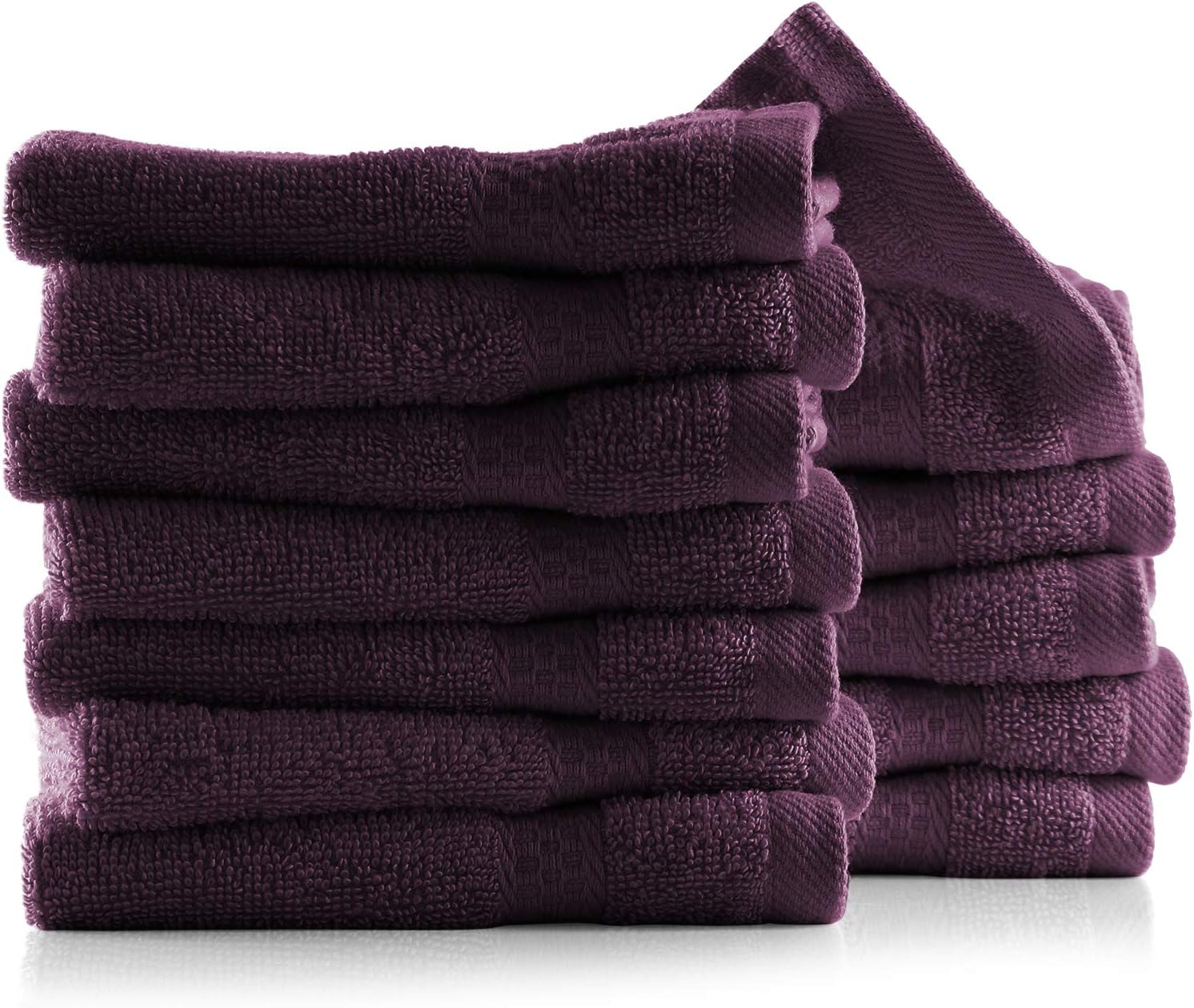 Bath Towels for Bathroom - 100% Ring Spun Cotton Luxury Bathroom Towels - Ultra Soft & Highly Absorbent, Bath Towels Set of 6 - Burgundy Red