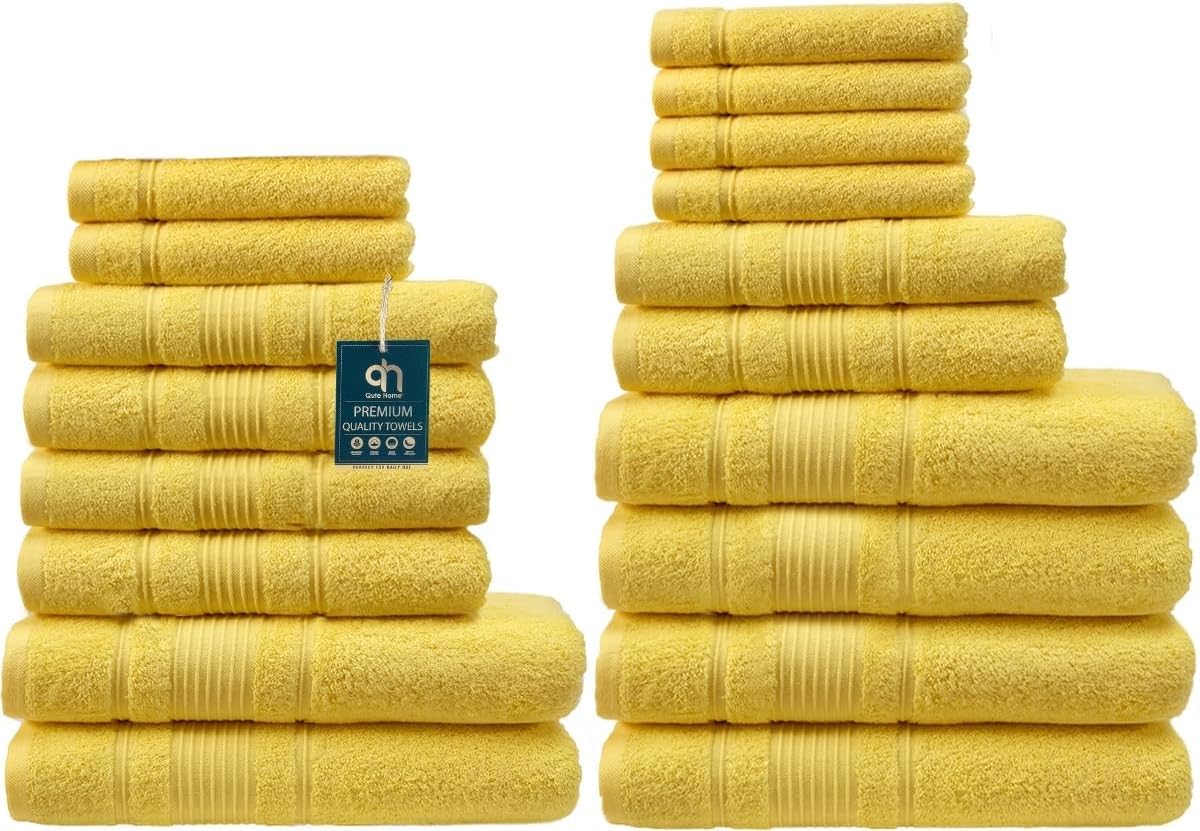 4-Piece Bath Towels Set, 100% Turkish Cotton Premium Quality Towels for Bathroom, Quick Dry Soft and Absorbent Turkish Towel, Set Includes 4 Bath Towels (Grey)