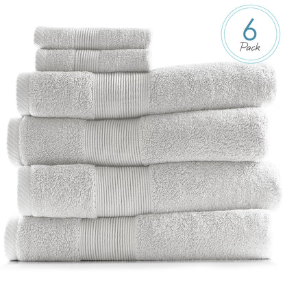Bath Towel Collection, 100% Cotton Luxury Soft 10 Pc Set – Black