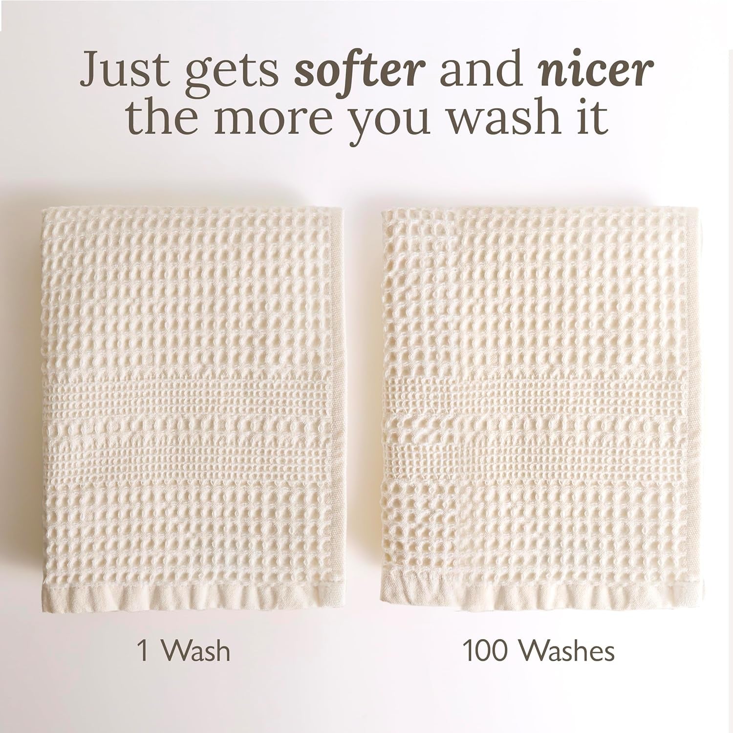 Waffle Bath Sheet Large Bath Towels Quick Dry Thin Body Towels, 40X80 Oversized Bath Towels for Adults, Classic Style (Stone)