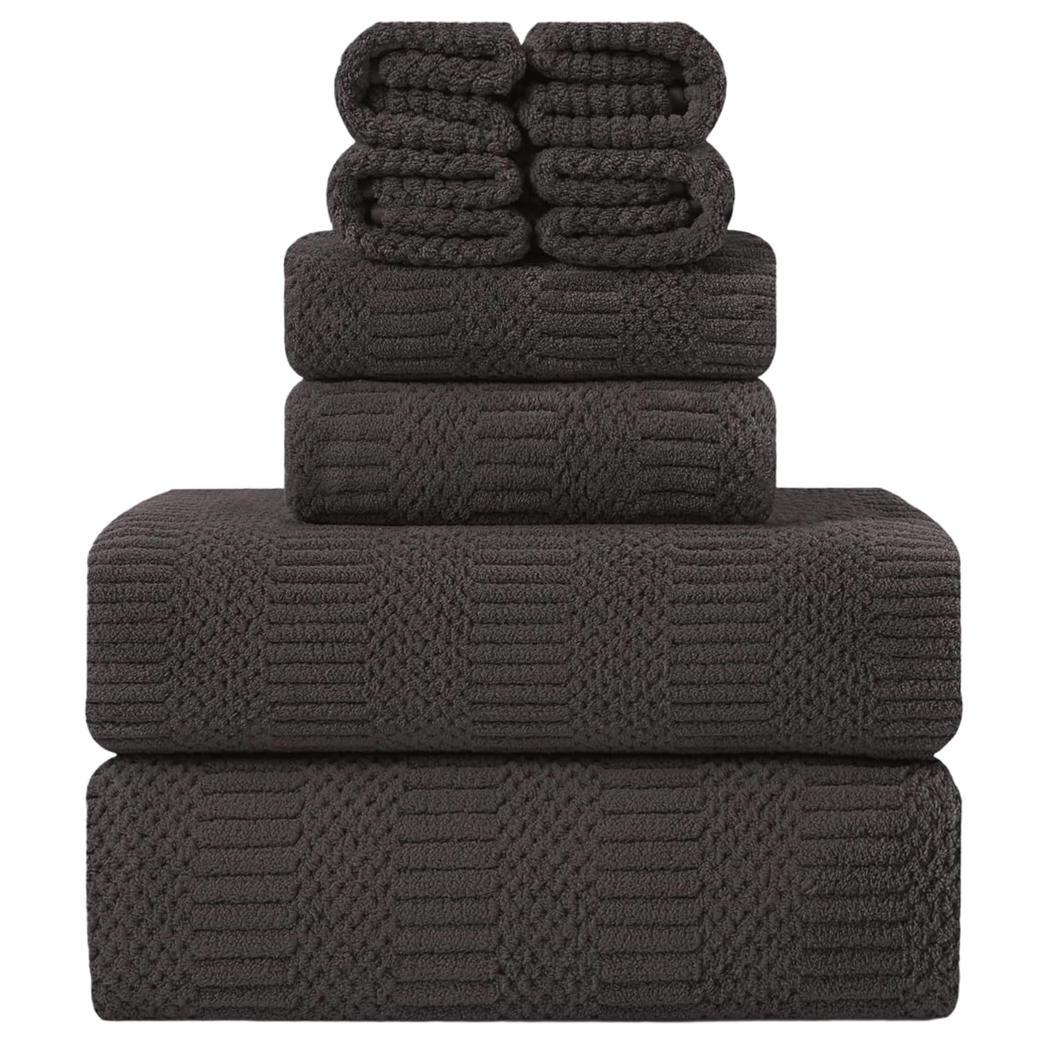 8 Piece Microfiber Bath Towel Set,700Gsm Quick Dry & Less Lint, 2 Oversized Bath Towels, 2 Towels & 4 Washcloths,Highly Absorbent,Ultra Soft Shower Towel for Bathroom Hotel-Light Green