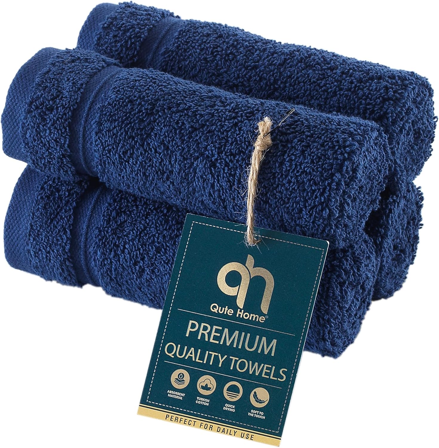 4-Piece Bath Towels Set, 100% Turkish Cotton Premium Quality Towels for Bathroom, Quick Dry Soft and Absorbent Turkish Towel, Set Includes 4 Bath Towels (Grey)