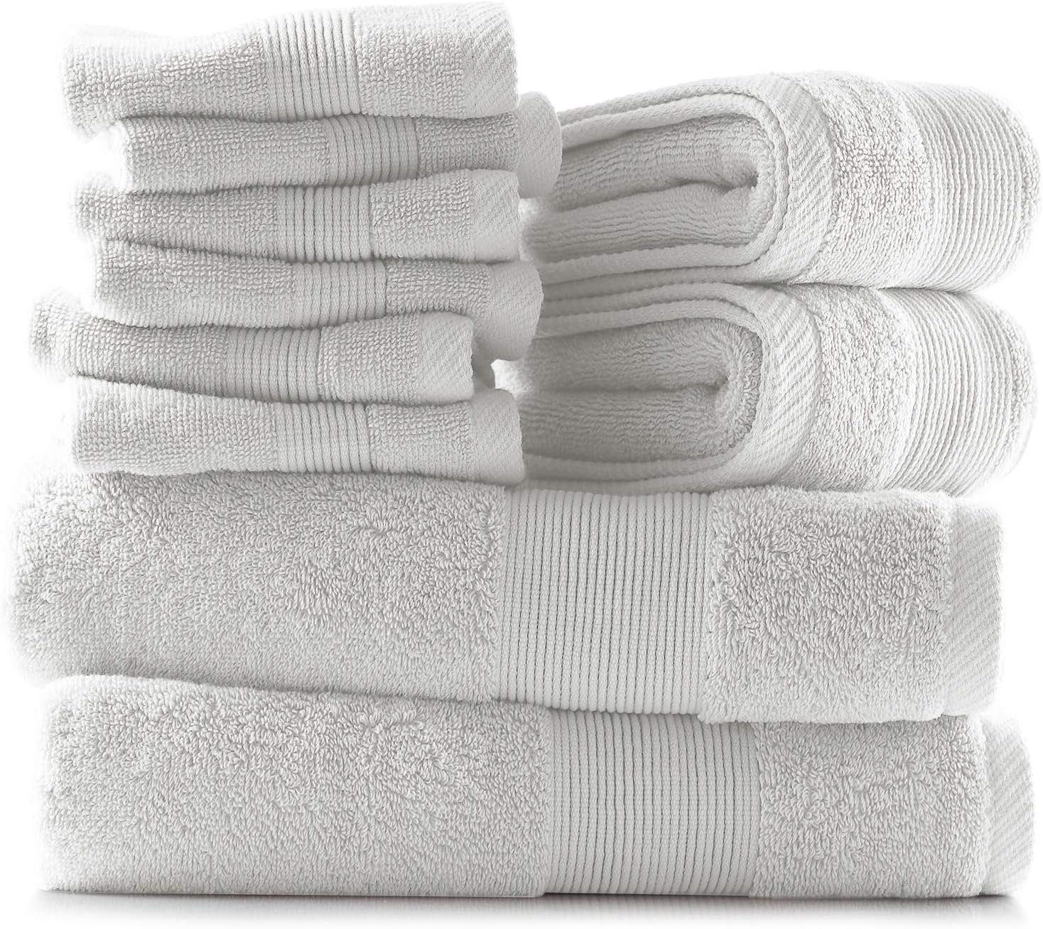 Bath Towels for Bathroom - 100% Ring Spun Cotton Luxury Bathroom Towels - Ultra Soft & Highly Absorbent, Bath Towels Set of 6 - Burgundy Red