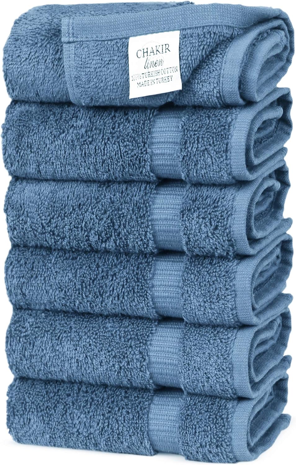 Premium Cotton Absorbent Turkish Towels (Bath Towel - Set of 4, Dark Gray)