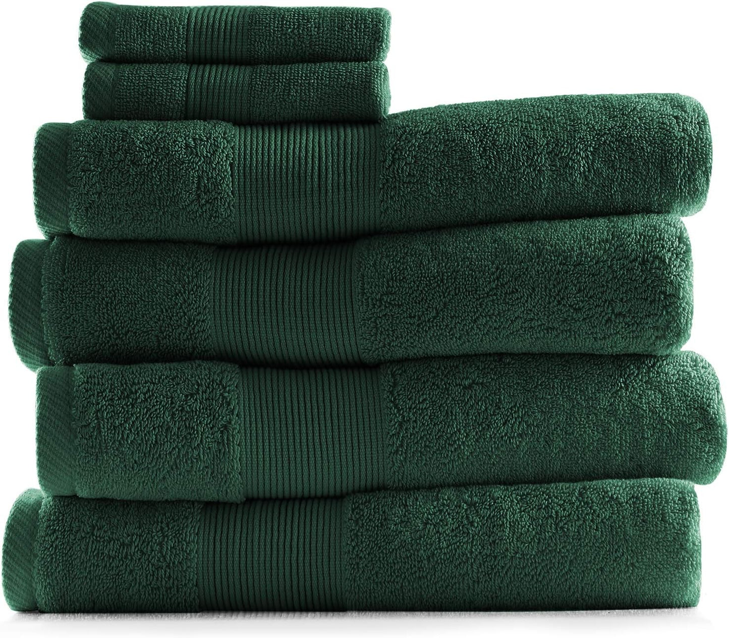 Bath Towels for Bathroom - 100% Ring Spun Cotton Luxury Bathroom Towels - Ultra Soft & Highly Absorbent, Bath Towels Set of 6 - Burgundy Red