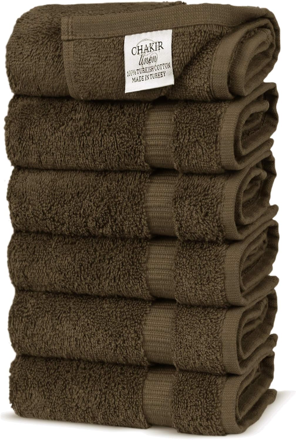 Premium Cotton Absorbent Turkish Towels (Bath Towel - Set of 4, Dark Gray)