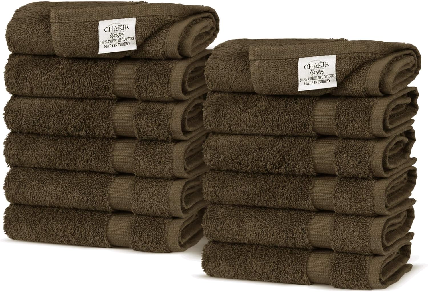 Premium Cotton Absorbent Turkish Towels (Bath Towel - Set of 4, Dark Gray)