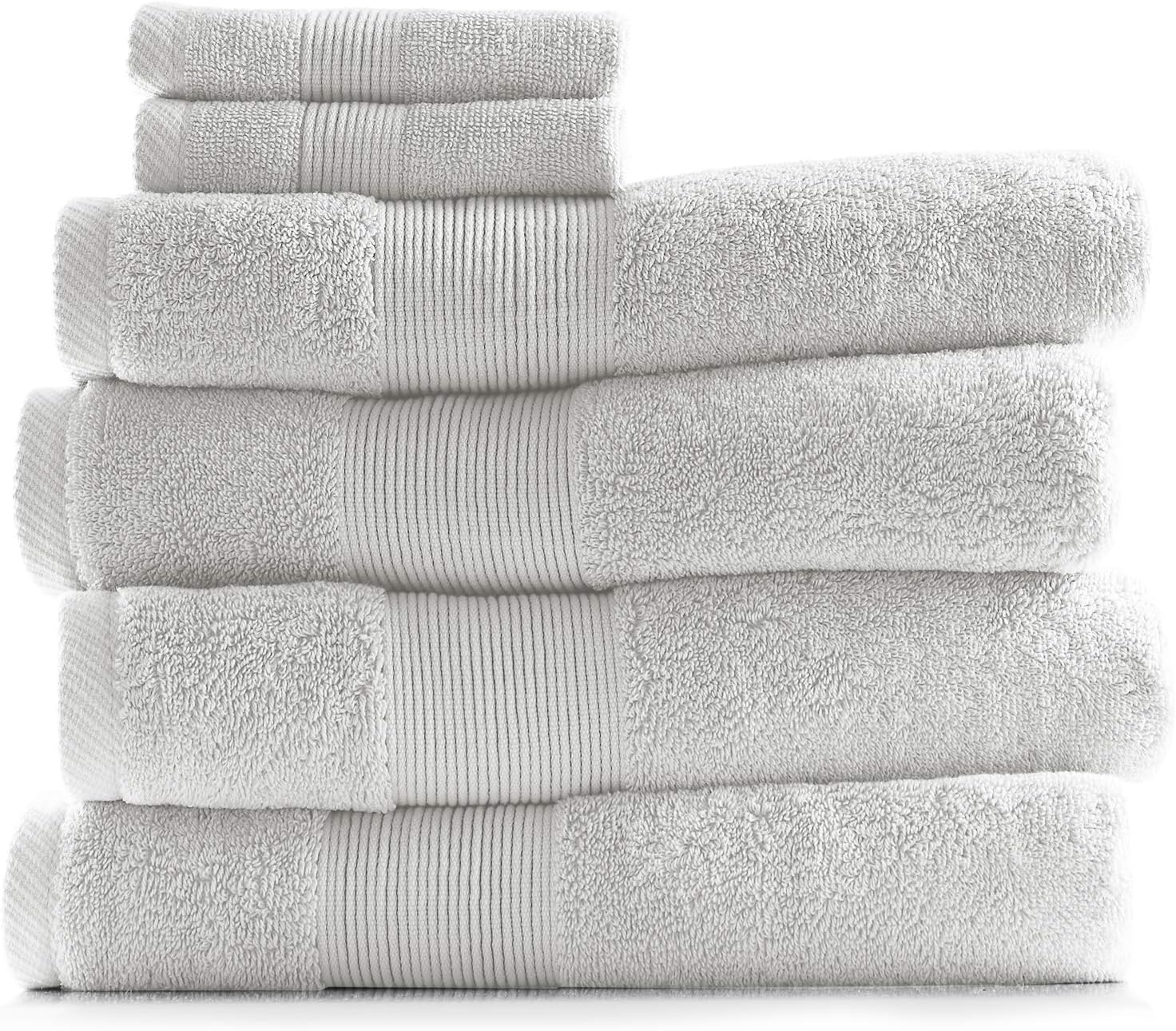 Bath Towels for Bathroom - 100% Ring Spun Cotton Luxury Bathroom Towels - Ultra Soft & Highly Absorbent, Bath Towels Set of 6 - Burgundy Red