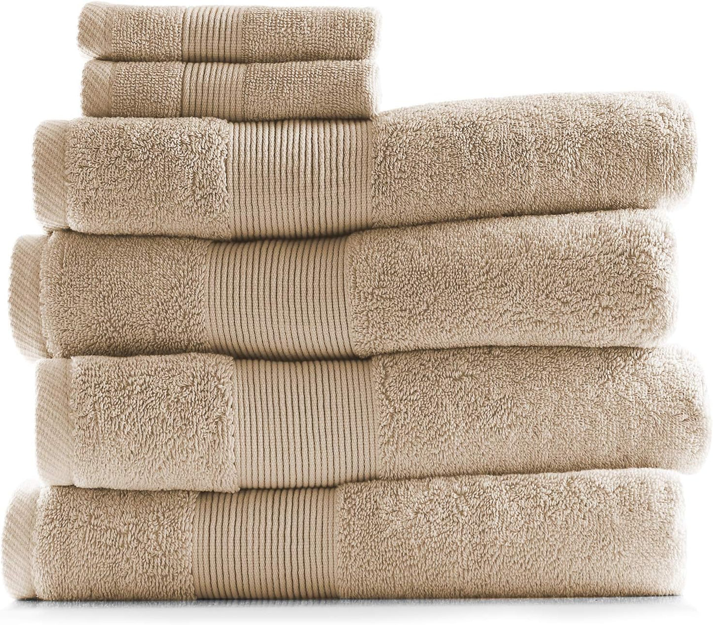 Bath Towels for Bathroom - 100% Ring Spun Cotton Luxury Bathroom Towels - Ultra Soft & Highly Absorbent, Bath Towels Set of 6 - Burgundy Red