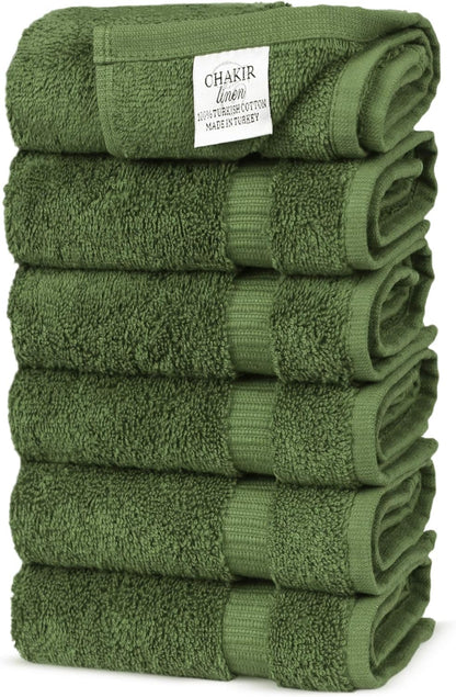 Premium Cotton Absorbent Turkish Towels (Bath Towel - Set of 4, Dark Gray)