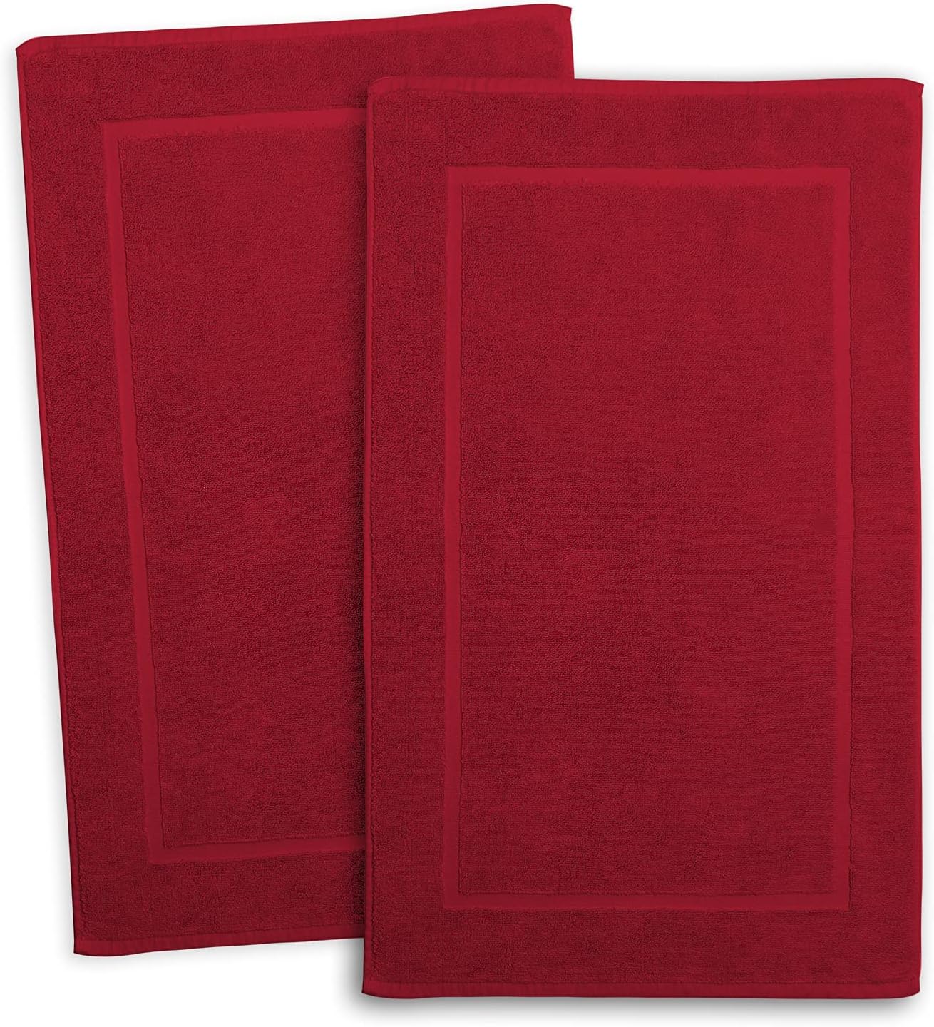 Bath Towels for Bathroom - 100% Ring Spun Cotton Luxury Bathroom Towels - Ultra Soft & Highly Absorbent, Bath Towels Set of 6 - Burgundy Red