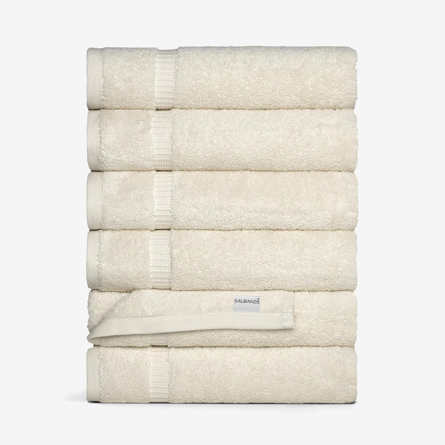 100% Turkish Cotton Jumbo Bath Sheet Towel Oversized 40X80 Inch | Premium Hotel & Spa Quality, Soft, Absorbent, XL Bath Towels | Made in Turkey (Pack of 1, Ivory, Jumbo Bath Sheet)
