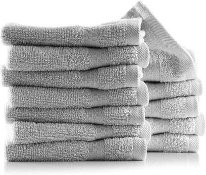 Bath Towels for Bathroom - 100% Ring Spun Cotton Luxury Bathroom Towels - Ultra Soft & Highly Absorbent, Bath Towels Set of 6 - Burgundy Red