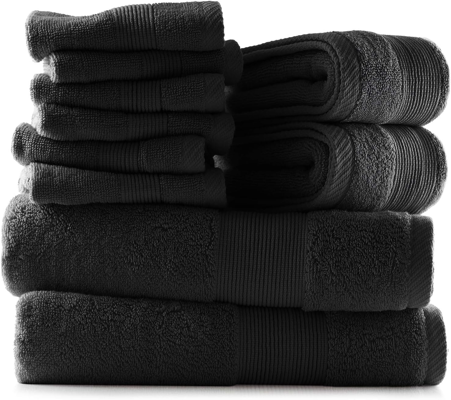 Bath Towels for Bathroom - 100% Ring Spun Cotton Luxury Bathroom Towels - Ultra Soft & Highly Absorbent, Bath Towels Set of 6 - Burgundy Red