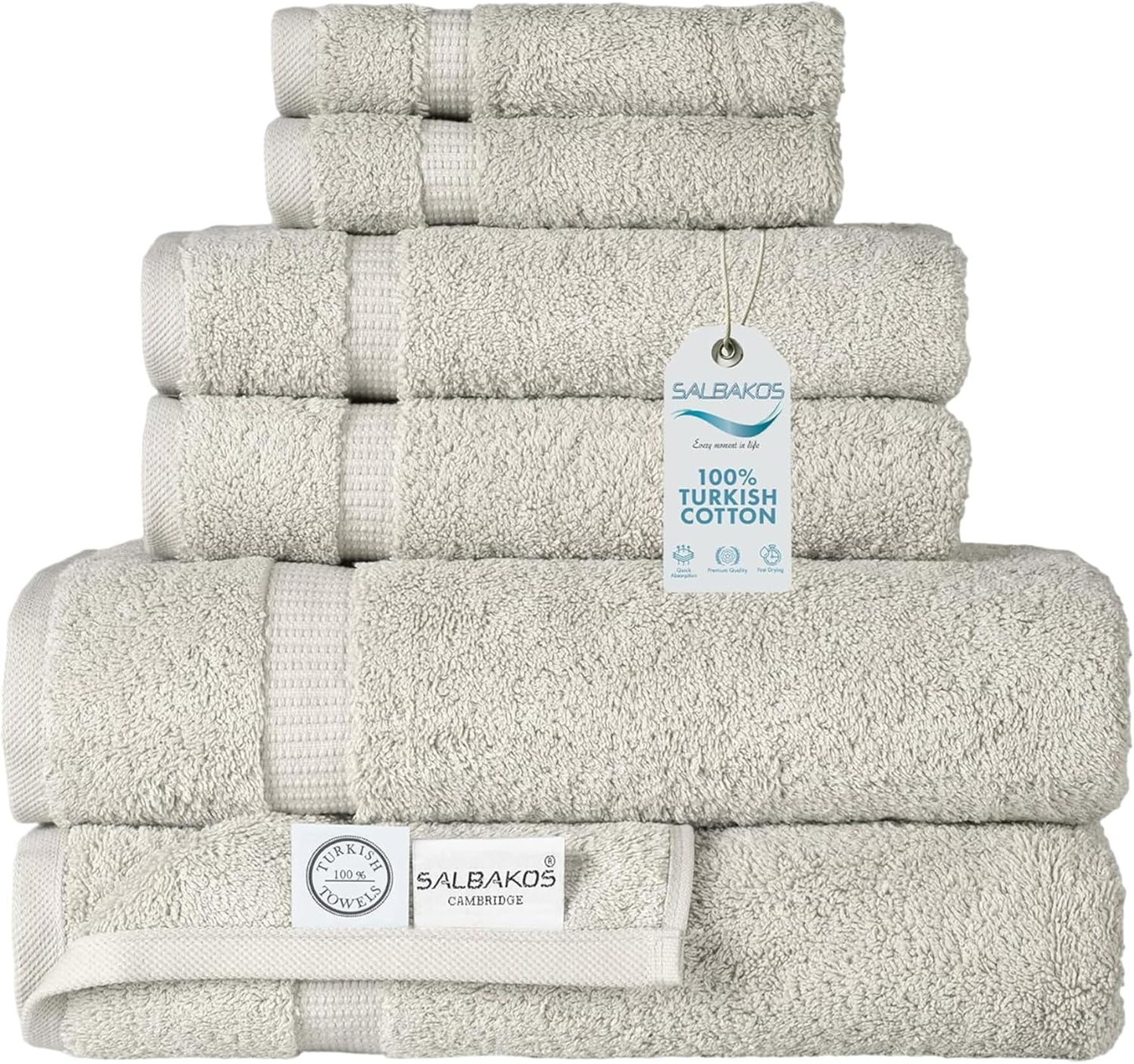 100% Turkish Cotton Jumbo Bath Sheet Towel Oversized 40X80 Inch | Premium Hotel & Spa Quality, Soft, Absorbent, XL Bath Towels | Made in Turkey (Pack of 1, Ivory, Jumbo Bath Sheet)