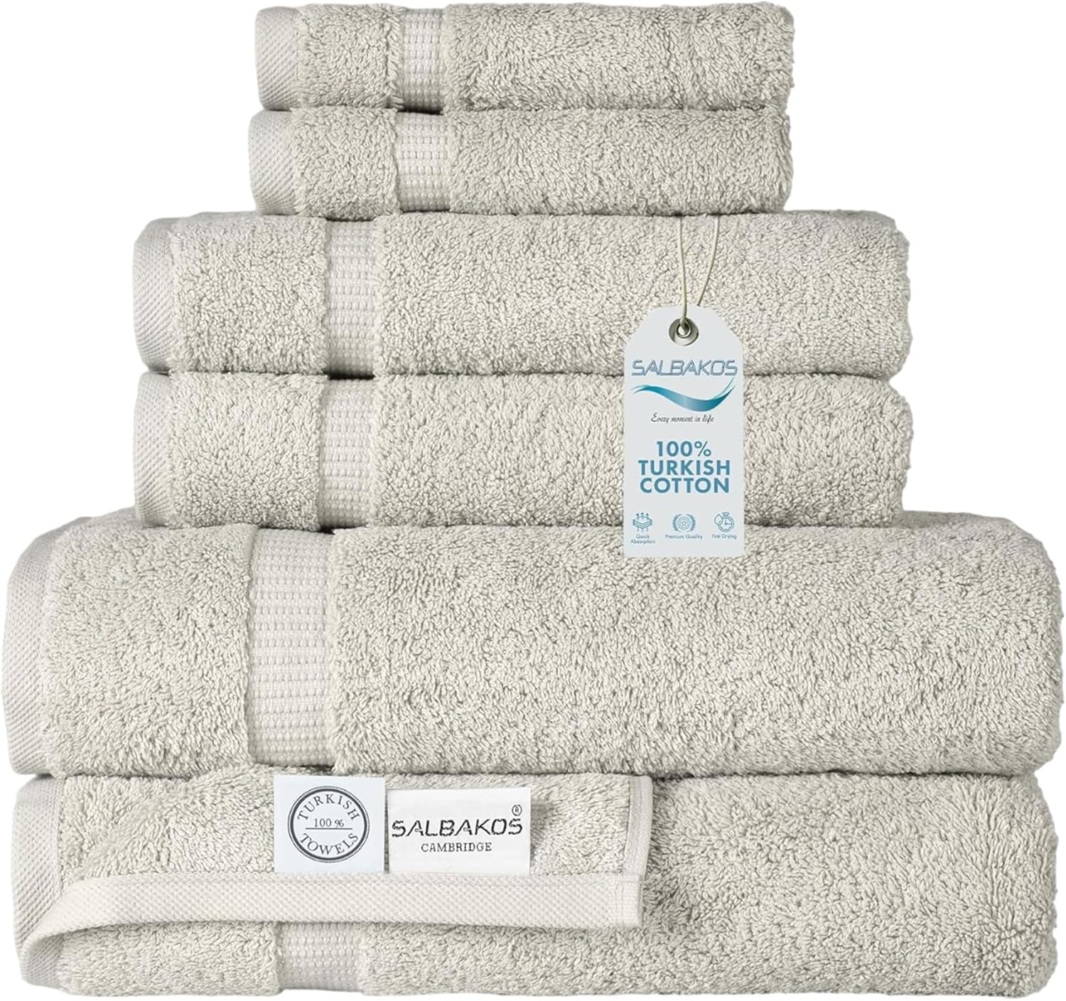 100% Turkish Cotton Jumbo Bath Sheet Towel Oversized 40X80 Inch | Premium Hotel & Spa Quality, Soft, Absorbent, XL Bath Towels | Made in Turkey (Pack of 1, Ivory, Jumbo Bath Sheet)