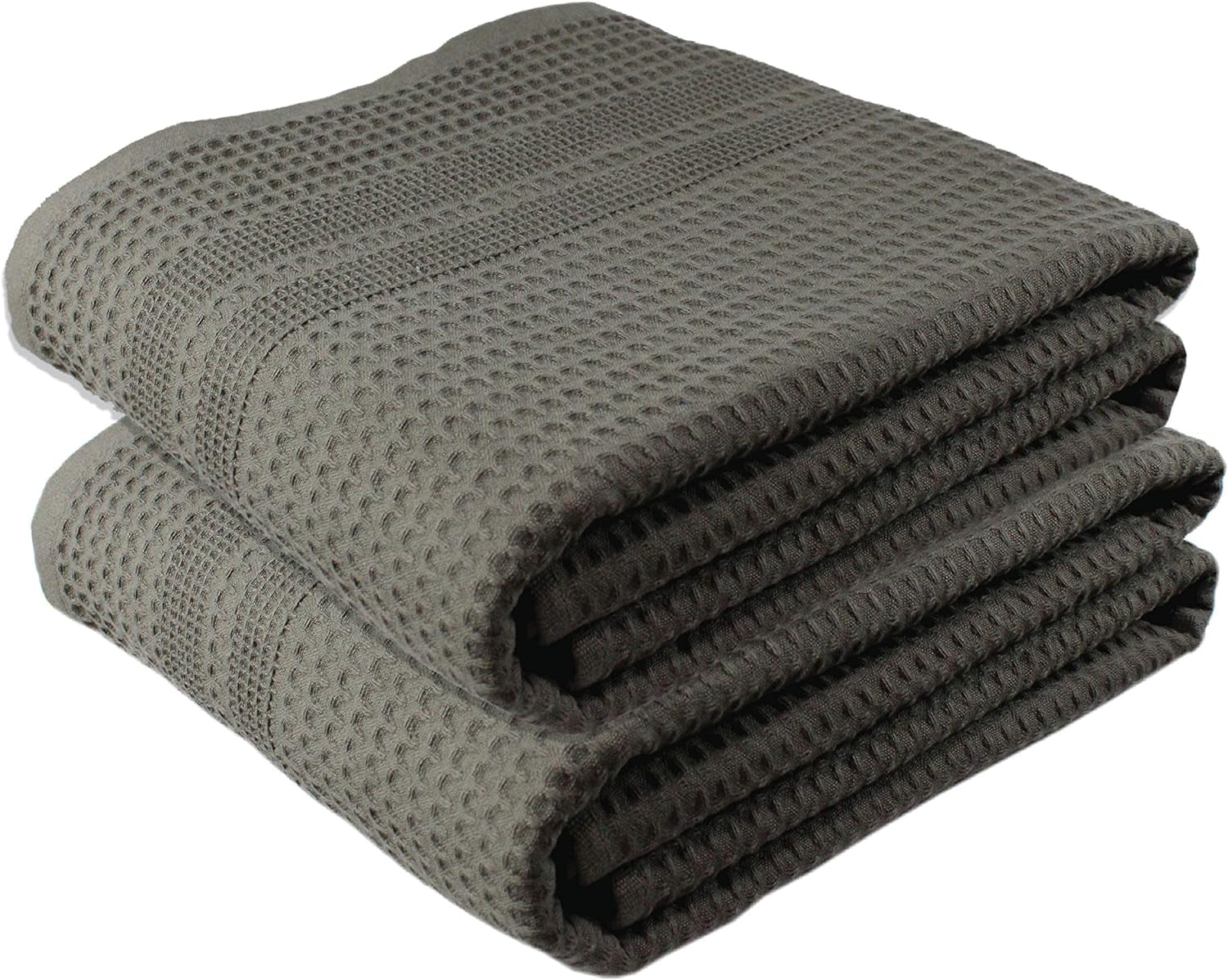 Waffle Bath Sheet Large Bath Towels Quick Dry Thin Body Towels, 40X80 Oversized Bath Towels for Adults, Classic Style (Stone)