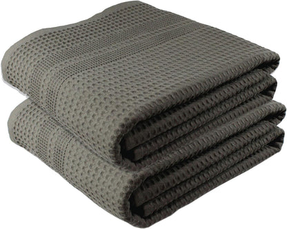 Waffle Bath Sheet Large Bath Towels Quick Dry Thin Body Towels, 40X80 Oversized Bath Towels for Adults, Classic Style (Stone)