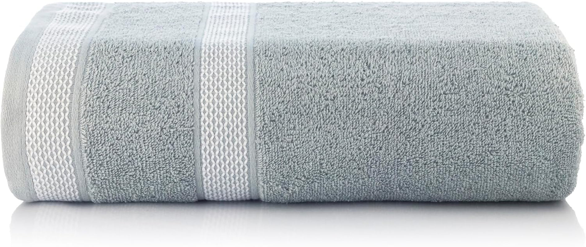 Solitaire Towels, 4 Pieces Bath Towel Set- Grey Violet, 600 GSM Designed in Denmark Made of Soft Egyptian Cotton for Bathroom, Kitchen & Shower