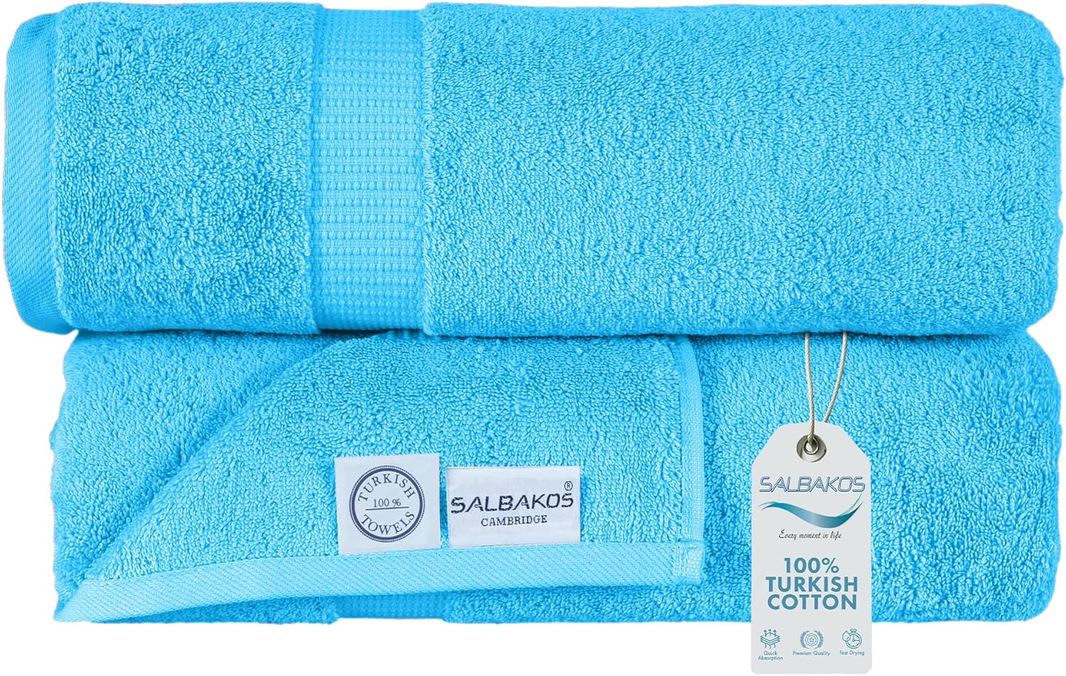 100% Turkish Cotton Jumbo Bath Sheet Towel Oversized 40X80 Inch | Premium Hotel & Spa Quality, Soft, Absorbent, XL Bath Towels | Made in Turkey (Pack of 1, Ivory, Jumbo Bath Sheet)