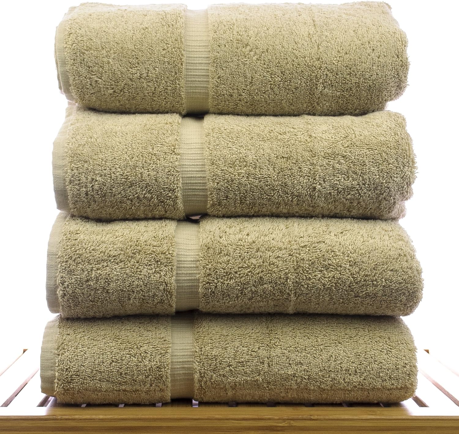 Premium Cotton Absorbent Turkish Towels (Bath Towel - Set of 4, Dark Gray)