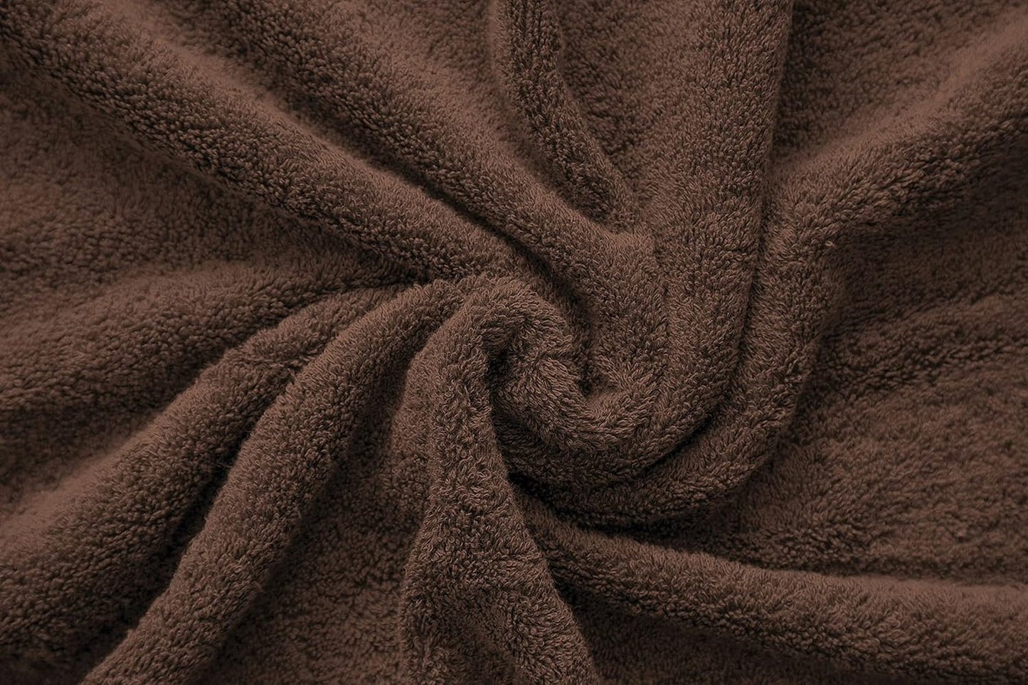 , 100% Cotton Turkish 6 Piece Towel Set, Luxury Towels Set of 6 for Bathroom Essentials, 2 Bath Towels 2 Hand Towels 2 Washcloths, Brown