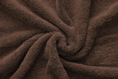 , 100% Cotton Turkish 6 Piece Towel Set, Luxury Towels Set of 6 for Bathroom Essentials, 2 Bath Towels 2 Hand Towels 2 Washcloths, Brown