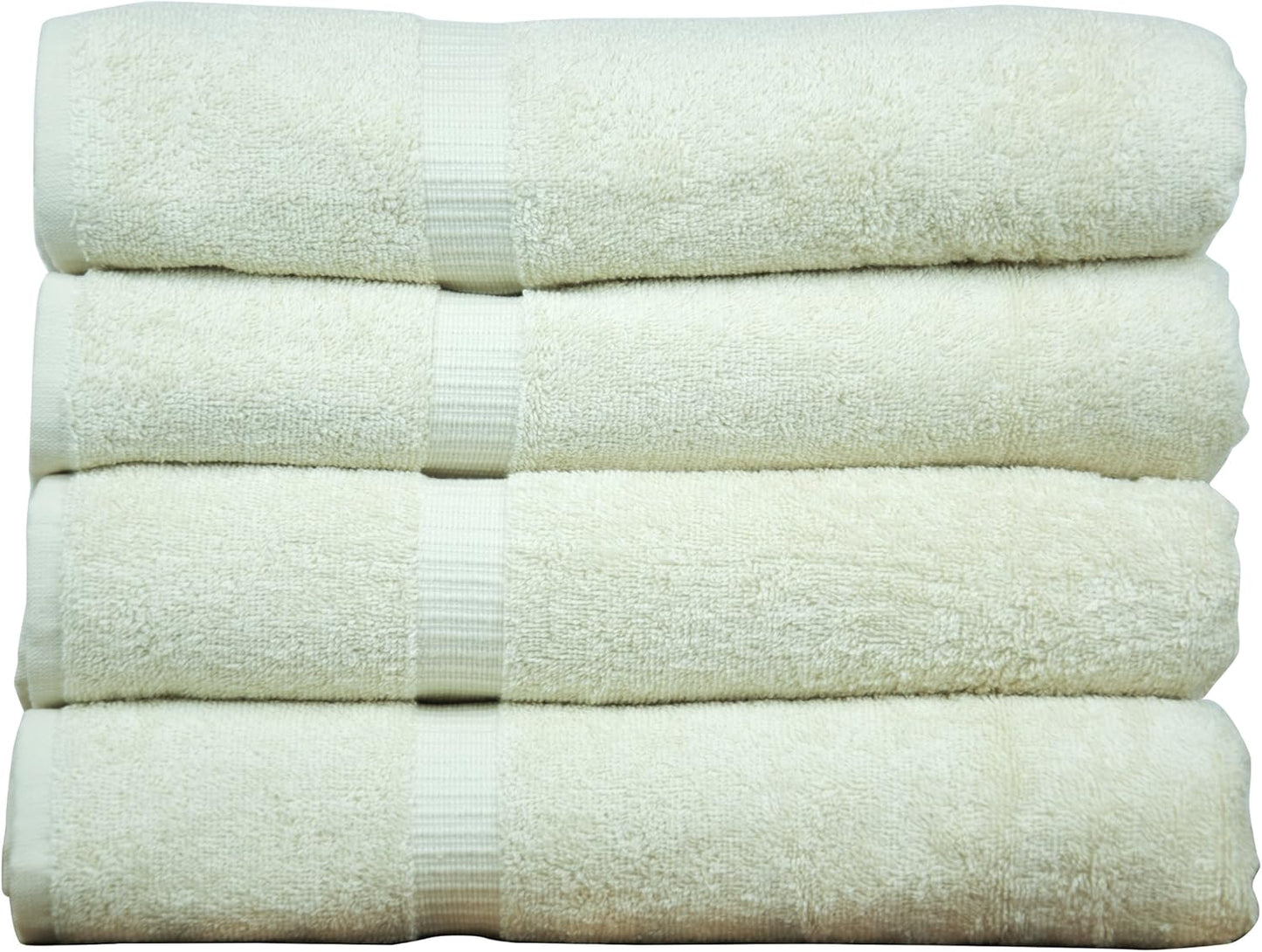 Premium Cotton Absorbent Turkish Towels (Bath Towel - Set of 4, Dark Gray)