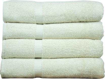 Premium Cotton Absorbent Turkish Towels (Bath Towel - Set of 4, Dark Gray)