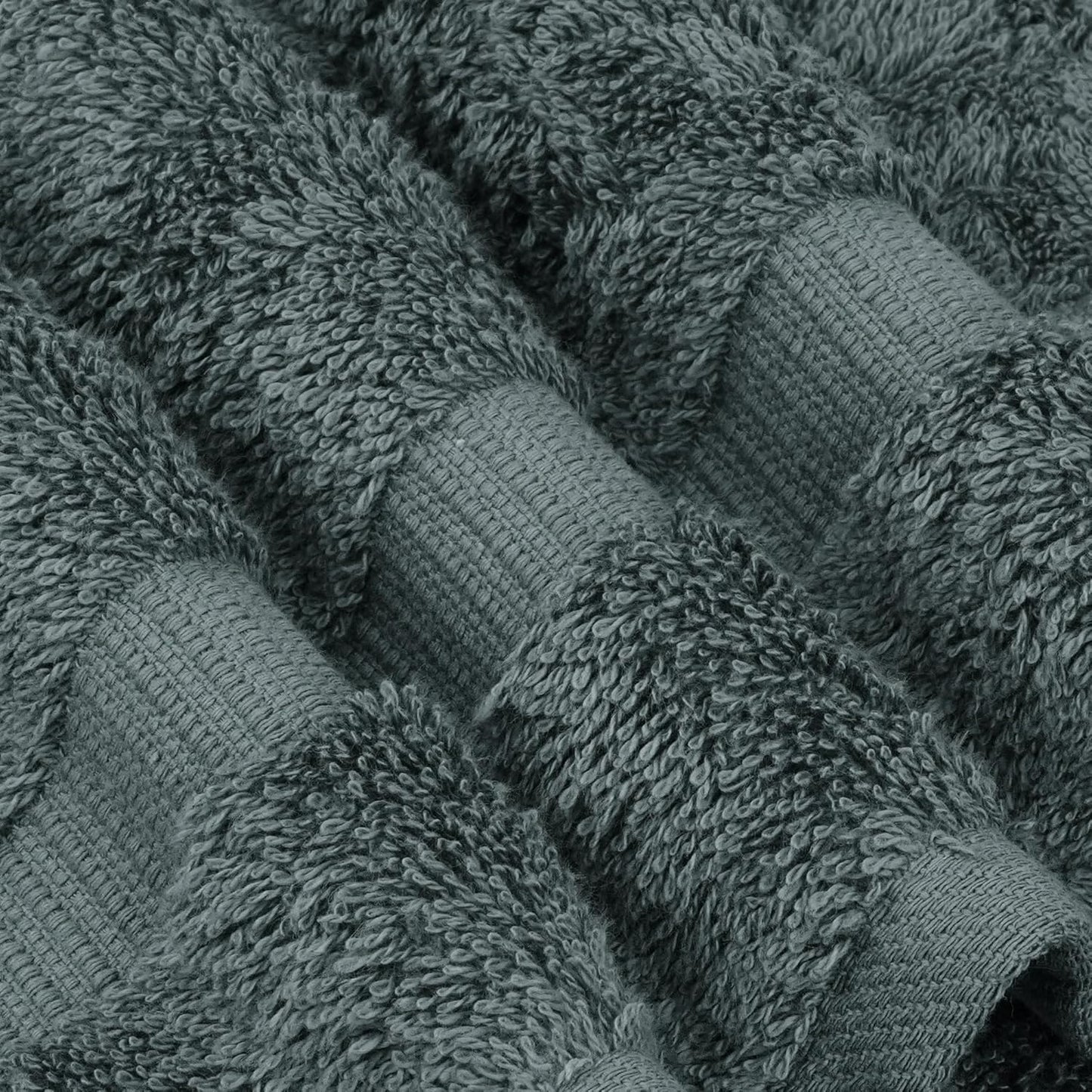 Premium Cotton Absorbent Turkish Towels (Bath Towel - Set of 4, Dark Gray)