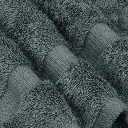 Premium Cotton Absorbent Turkish Towels (Bath Towel - Set of 4, Dark Gray)