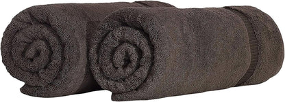 100% Turkish Cotton Jumbo Bath Sheet Towel Oversized 40X80 Inch | Premium Hotel & Spa Quality, Soft, Absorbent, XL Bath Towels | Made in Turkey (Pack of 1, Ivory, Jumbo Bath Sheet)