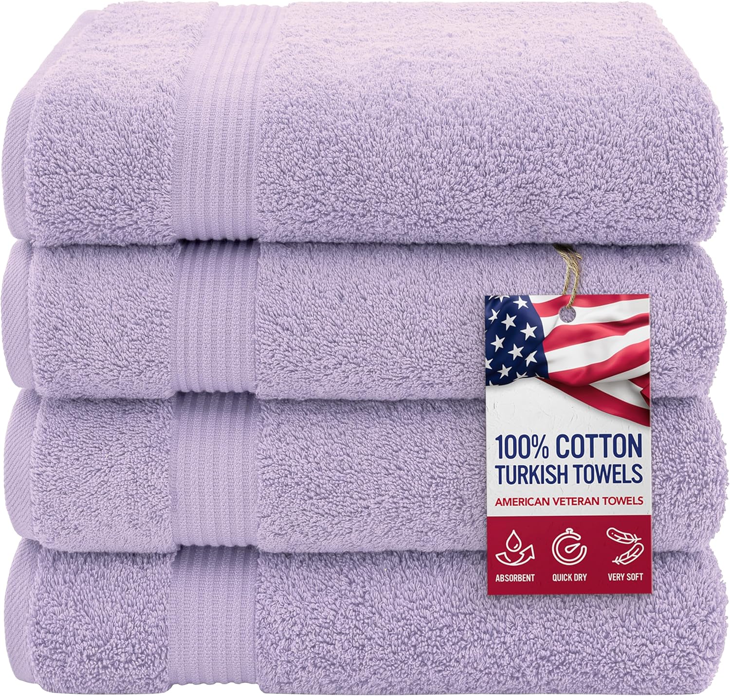 , 100% Cotton Turkish 6 Piece Towel Set, Luxury Towels Set of 6 for Bathroom Essentials, 2 Bath Towels 2 Hand Towels 2 Washcloths, Brown