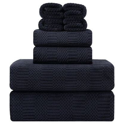 8 Piece Microfiber Bath Towel Set,700Gsm Quick Dry & Less Lint, 2 Oversized Bath Towels, 2 Towels & 4 Washcloths,Highly Absorbent,Ultra Soft Shower Towel for Bathroom Hotel-Light Green