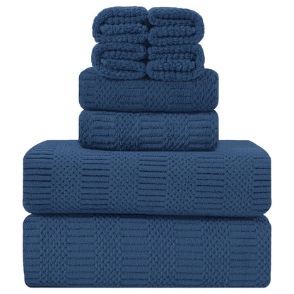 8 Piece Microfiber Bath Towel Set,700Gsm Quick Dry & Less Lint, 2 Oversized Bath Towels, 2 Towels & 4 Washcloths,Highly Absorbent,Ultra Soft Shower Towel for Bathroom Hotel-Light Green