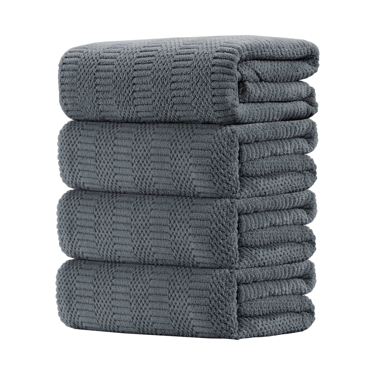 8 Piece Microfiber Bath Towel Set,700Gsm Quick Dry & Less Lint, 2 Oversized Bath Towels, 2 Towels & 4 Washcloths,Highly Absorbent,Ultra Soft Shower Towel for Bathroom Hotel-Light Green