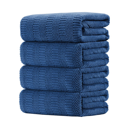 8 Piece Microfiber Bath Towel Set,700Gsm Quick Dry & Less Lint, 2 Oversized Bath Towels, 2 Towels & 4 Washcloths,Highly Absorbent,Ultra Soft Shower Towel for Bathroom Hotel-Light Green