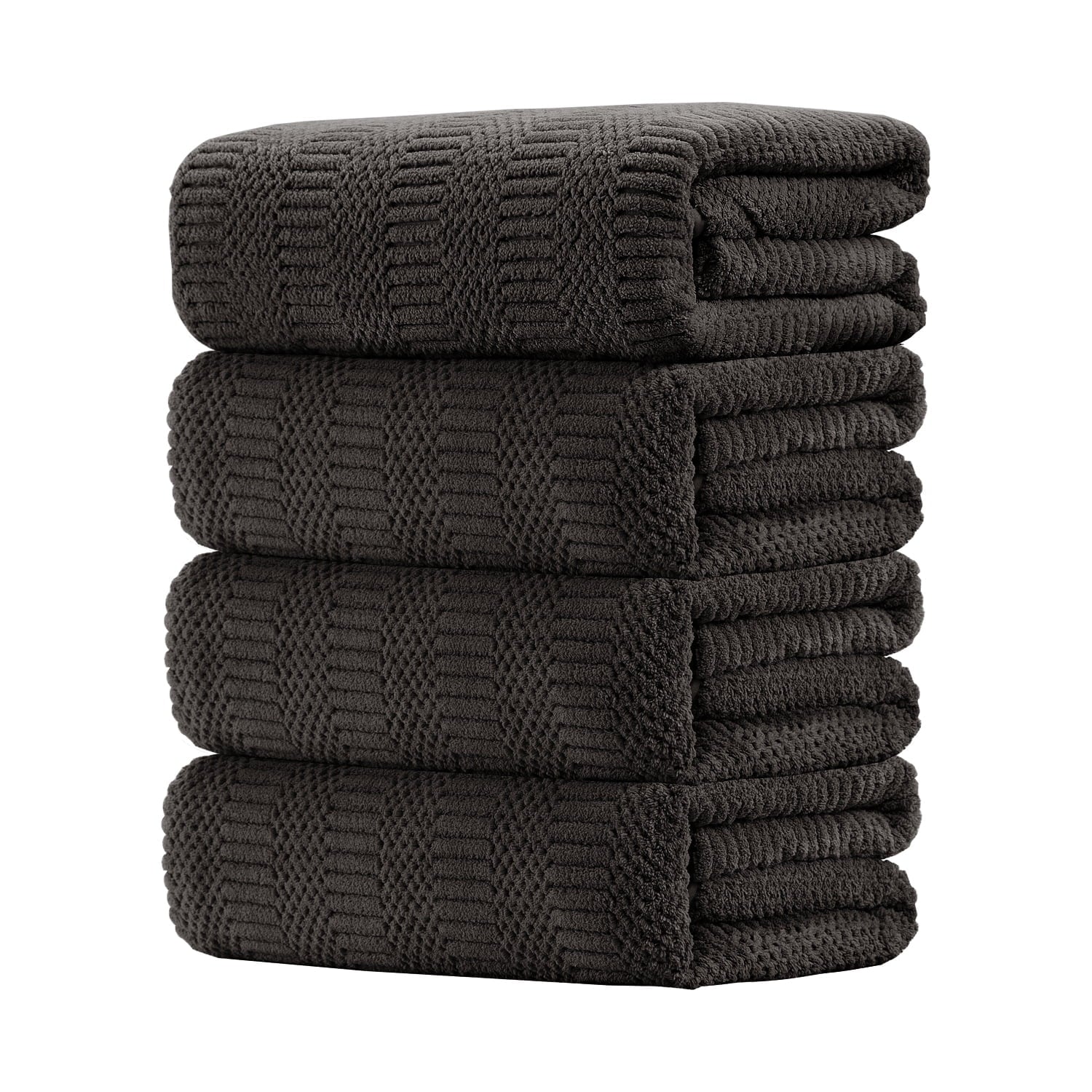 8 Piece Microfiber Bath Towel Set,700Gsm Quick Dry & Less Lint, 2 Oversized Bath Towels, 2 Towels & 4 Washcloths,Highly Absorbent,Ultra Soft Shower Towel for Bathroom Hotel-Light Green