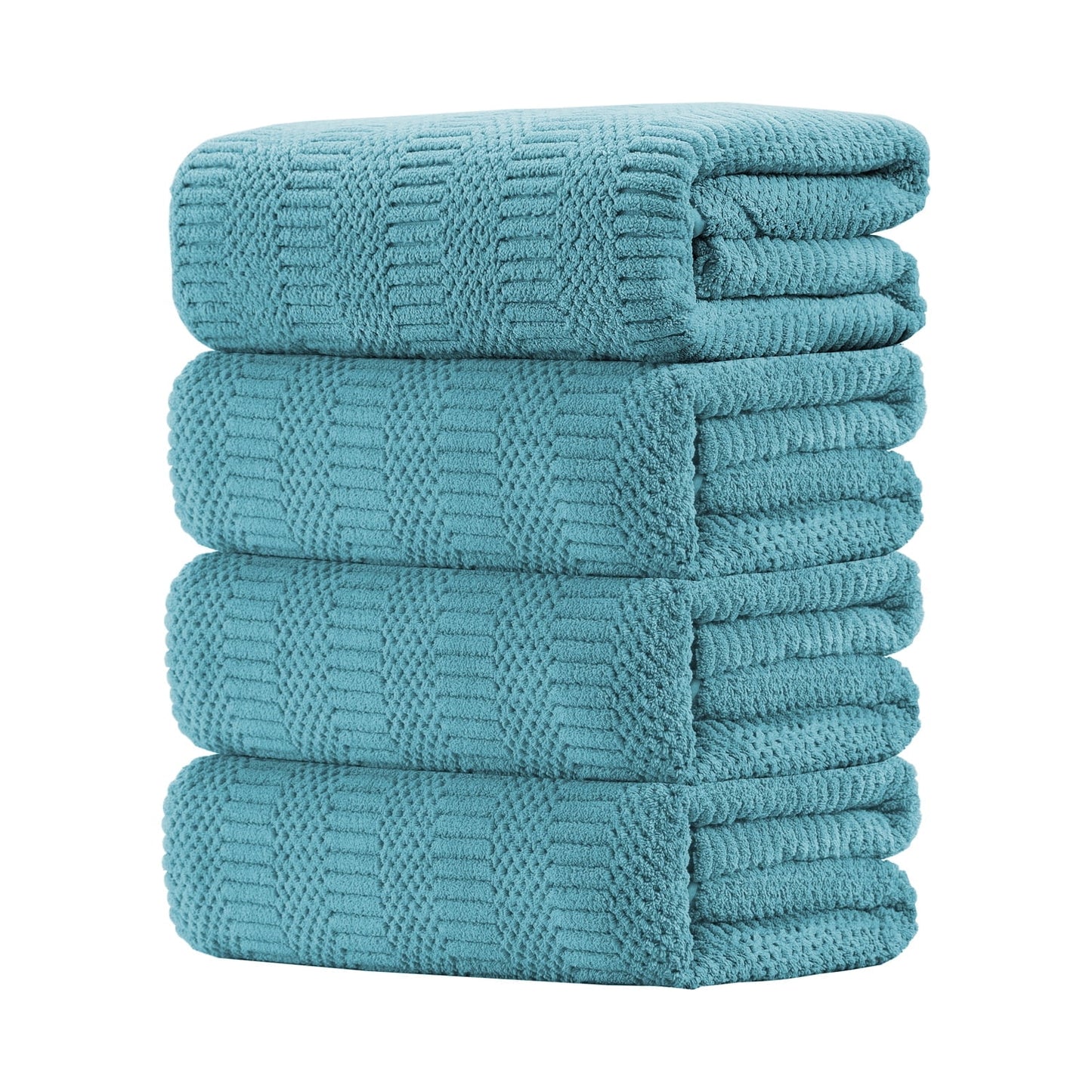 8 Piece Microfiber Bath Towel Set,700Gsm Quick Dry & Less Lint, 2 Oversized Bath Towels, 2 Towels & 4 Washcloths,Highly Absorbent,Ultra Soft Shower Towel for Bathroom Hotel-Light Green